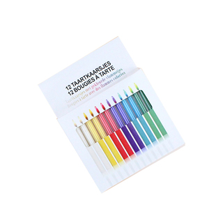 PanParty/ins彩色火焰生日蜡烛光晚餐蛋糕装饰节日仪式感拍照道具