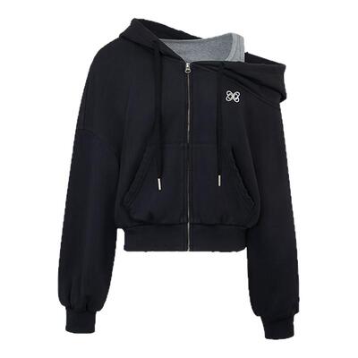 【易梦玲同款】ANN ANDELMAN 25春夏女士露肩休闲卫衣外套 301286