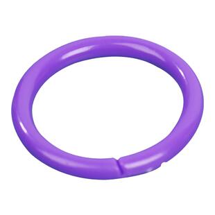 钥匙塑料圈环扣空心简约创意彩色手工圆形弹力无磁吊牌大活扣卡扣