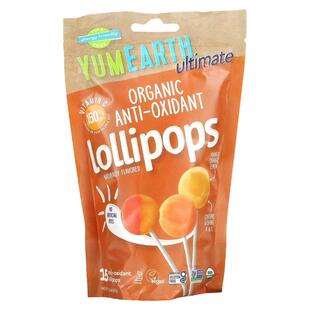 YumEarth混合水果棒棒糖系列家庭混合装果汁制成酸甜可口健康零食