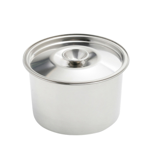 不锈钢调料盒商用调料罐盅缸桶佐料调味罐子猪油油罐厨房带盖家用