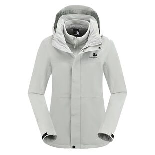 SCALER思凯乐户外冲锋衣男女新款三合一抓绒防风防水登山服外套