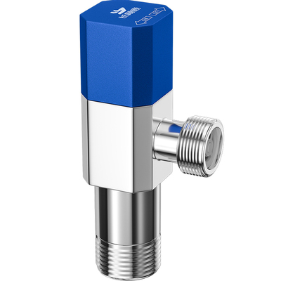 全铜防爆红蓝角阀，国标4分通用