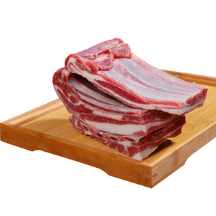 正宗内蒙羔羊肋排新鲜原切小羊排羊肋排烤羊排手抓羊排骨草饲散养