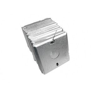 包邮86型暗装底盒铁盖板金属接线盒盲板八角白板开关盒盖装饰面板