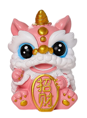 新中式国潮醒狮摆件春节伴手礼