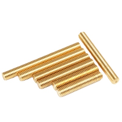 优质黄铜丝杆铜牙条纯铜螺杆双头