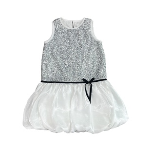 小童木 富家千金感公主裙女童连衣裙夏季新款亮片礼服裙儿童裙子