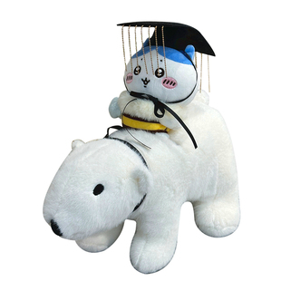 秦始皇骑北极熊坐骑玩偶娃用毛绒玩具公仔的装饰搞怪抽象生日礼物