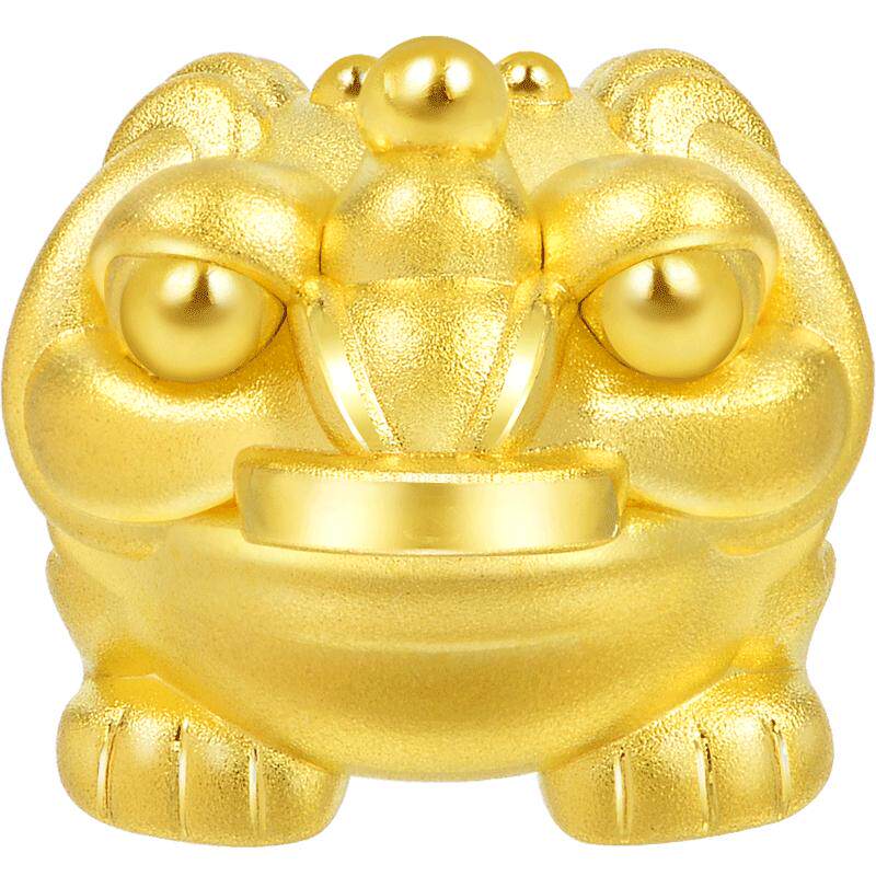 周生生Charme三脚金蟾黄金足金转运珠手链串珠90020C