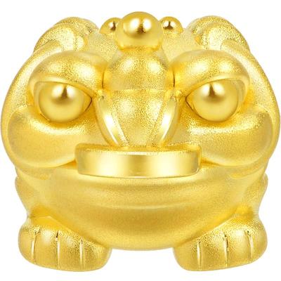 周生生Charme三脚金蟾黄金足金转运珠手链串珠90020C