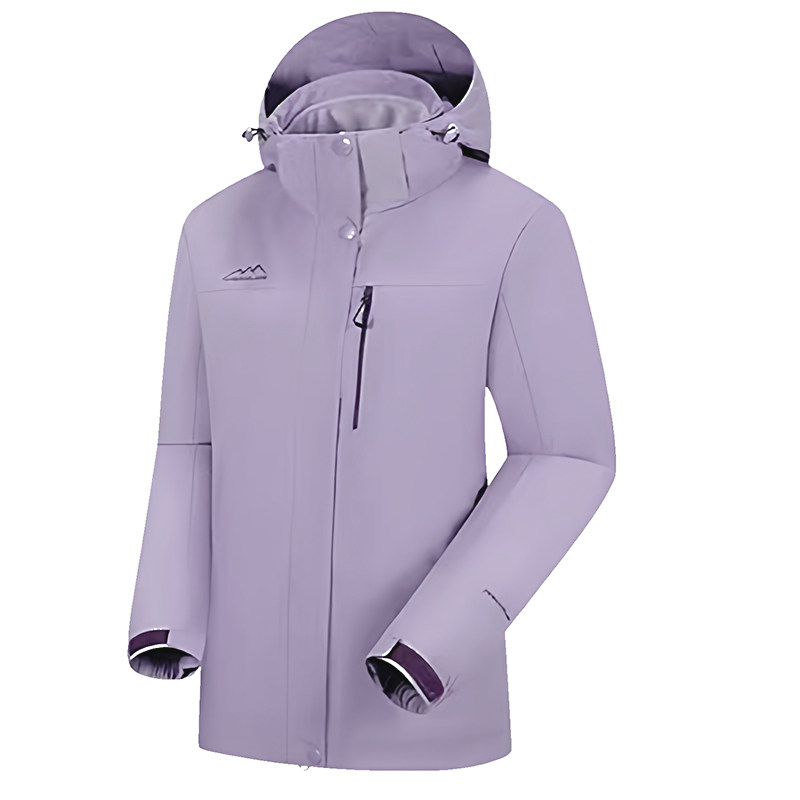 风雪狼冲锋衣女士三合一可拆卸两件套可脱帽加绒加厚保暖登山服男