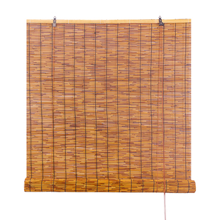 芦苇帘子墙面装饰吊顶遮阳竹帘隔断帘窗帘遮光复古禅意草帘子定做