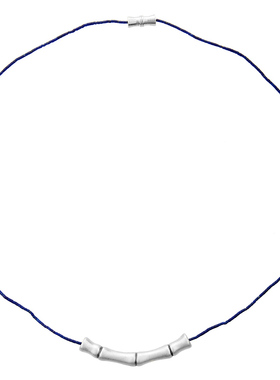 【周震南董洁同款】自然论超细项链青金石足银竹节吊坠