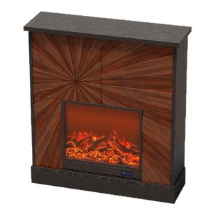 法式复古客厅壁炉柜美式壁炉仿真火装饰架民宿别墅中古壁炉玄关柜