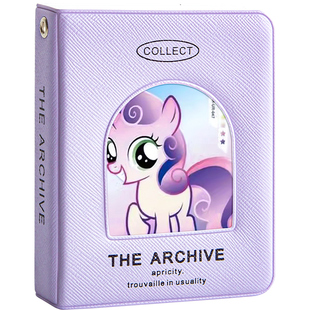 小马宝莉一宫格卡册高颜值ins风内页迷你小卡包收纳册活页拍立得明信片照片相册活页卡片卡牌卡套收藏册外壳