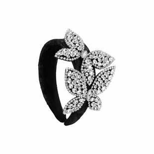 双飞蝶舞 小香风满钻蝴蝶发箍千金感时尚头箍发饰女发卡2026新款