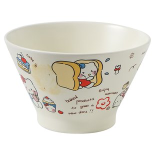 特别好看的米饭碗个人专用精致斗笠碗家用5英寸陶瓷碗可爱小碗