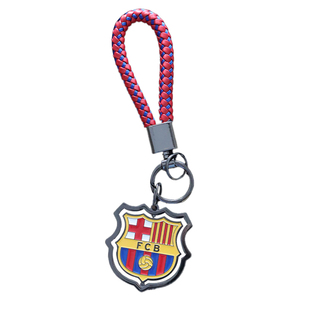 【官方正版】巴塞罗那俱乐部｜巴萨队徽旋转钥匙扣球迷周边挂件
