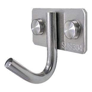 打孔固定挂钩304不锈钢厨房专用实心单个挂锅挂菜板砧板强力承重