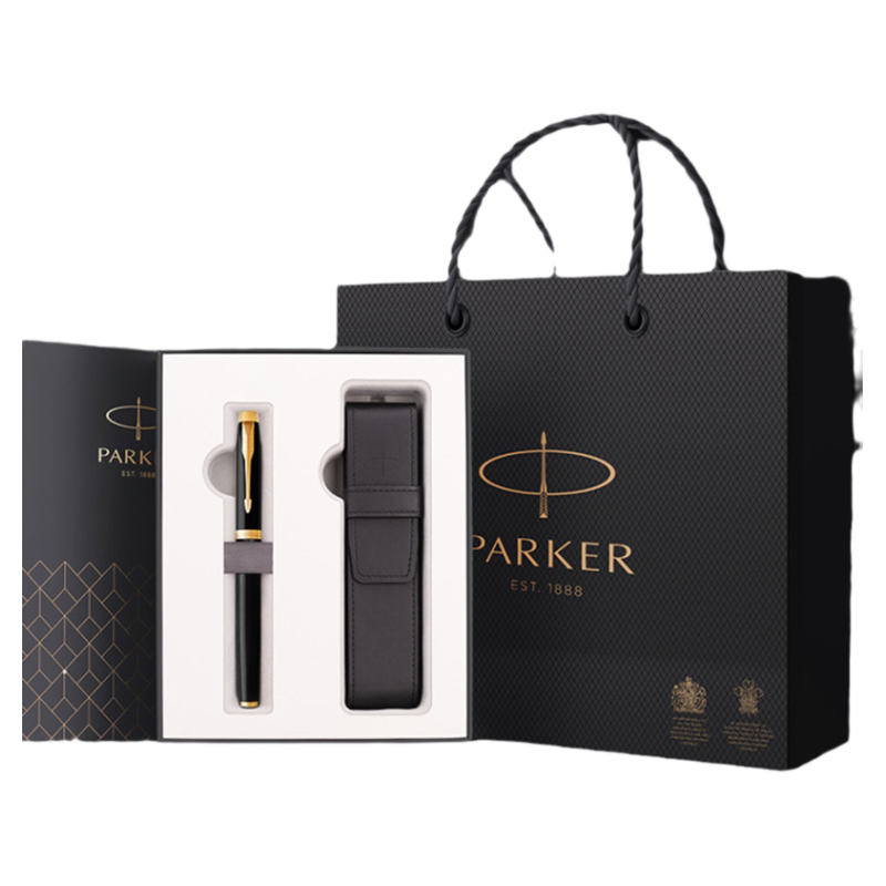 【商务送礼】PARKER派克官方旗舰店IM签字笔黄龙礼盒高档送领导老师朋友办公宝珠笔精致生日签单笔免费刻字