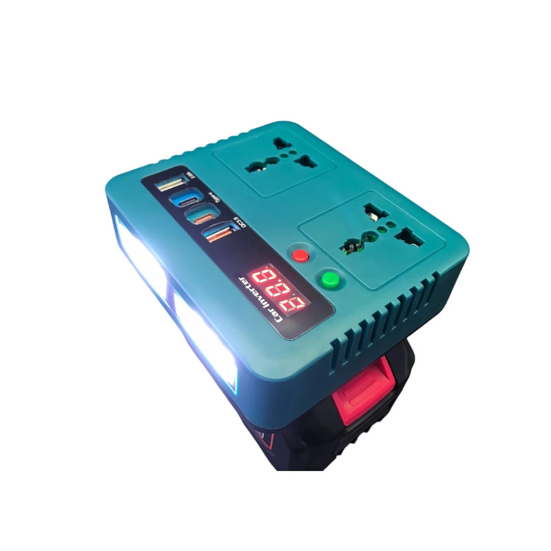 21V转220V电动工具锂电池电源转换器户外照明手机超级快充USB便携