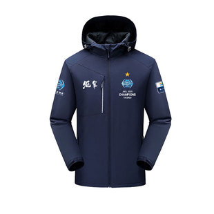 2025江苏苏超联赛泰州队夺冠军纪念足球迷服冲锋衣男女外套夹克衫