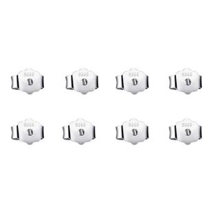 999纯银蝴蝶结耳堵18K金玫瑰金耳帽耳钉后面耳塞防掉配件耳帽耳饰