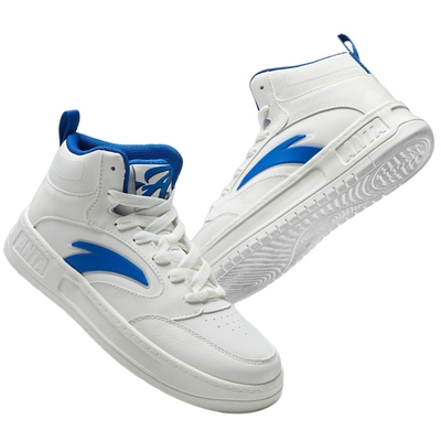 安踏高帮鞋男厚底增高板鞋