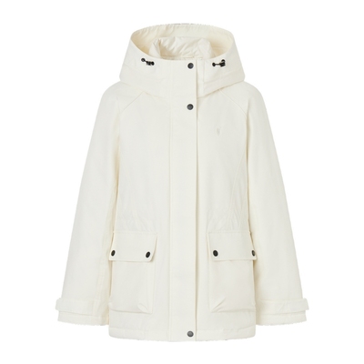 冬季女式连帽羽绒服通勤外套