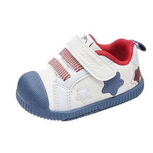 开心娃2025宝宝轻便防滑耐磨学步鞋女宝户外时尚可爱魔术贴稳步鞋