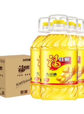 福旺家非转基因大豆油非转基因食用油5升*4一级精炼20L商用批发