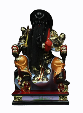 法主公神像树脂彩绘张圣法主圣君张公肖公洪公都天圣君爷供奉摆件