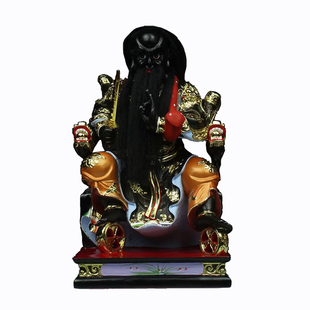 法主公神像树脂彩绘张圣法主圣君张公肖公洪公都天圣君爷供奉摆件