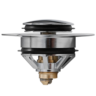 浴缸浴桶防堵下水器塞子全铜弹跳芯漏水塞泡澡桶浴盆排水通用配件