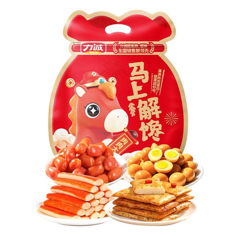力诚马上解馋辣卤零食大礼包1100g