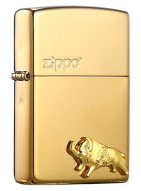 ZIPPO纯铜牛气冲天芝宝