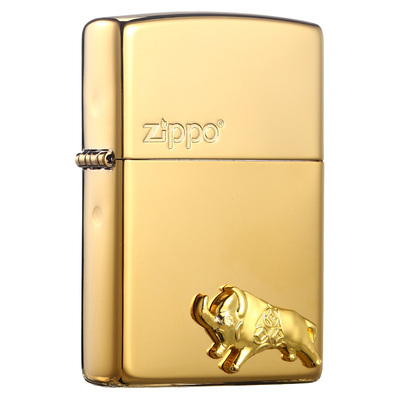 ZIPPO纯铜牛气冲天芝宝