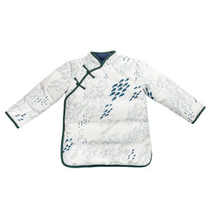 汉服女童羽绒服中长款白鸭绒2020新款冬装亲子款清新复古中国风