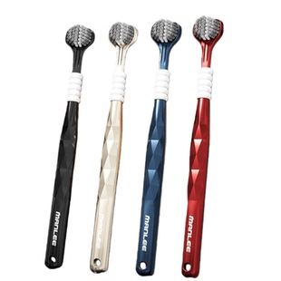 高档三面牙刷软毛成人家用护龈清洁男女情侣套装家庭装舌苔牙缝