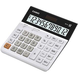casio/卡西欧DH-12计算器超宽办公计算器商务送礼太阳能财务会计学生大号非语音计算机