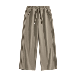 猫人休闲裤男款宽松型美式复古阔腿裤2026年新款春季男士运动裤J