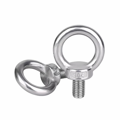 304不锈钢吊环螺丝加长耳起重