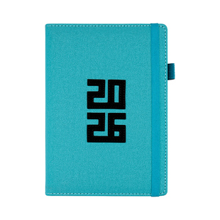 2026年日程本国潮新款笔记本本子365天每日计划本时间效率手册商务记事本日历