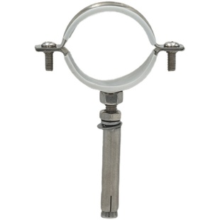 201不锈钢抱箍带膨胀管夹110全钢水管卡管道固定扣160拉爆管卡