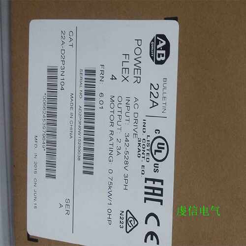 议价22D-B2P3F104  AB 变频器 罗克韦尔处理器 22DB2P3F104 正品
