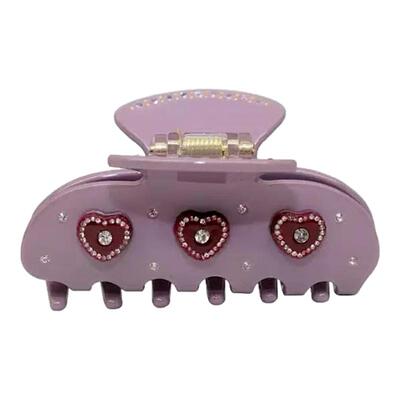 定制emijay爱心草莓花朵醋酸抓夹