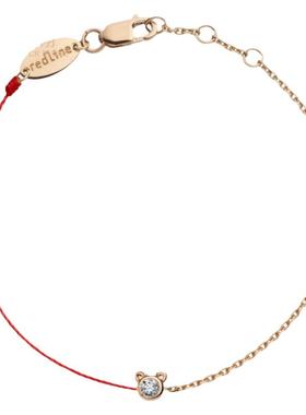 红绳女士镶钻时尚风手链