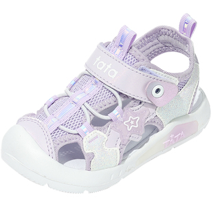 TATA他她童鞋女童夏季透气运动凉鞋男童百搭宝宝鞋轻便软底沙滩鞋