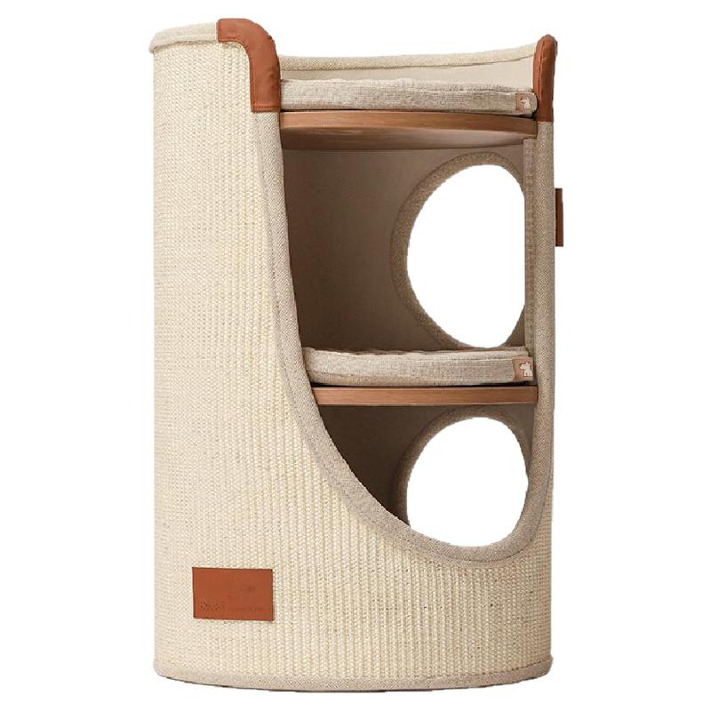 Hoopet猫窝猫爬架小户型不占地罗马假日四季家用双层剑麻桶猫抓桶